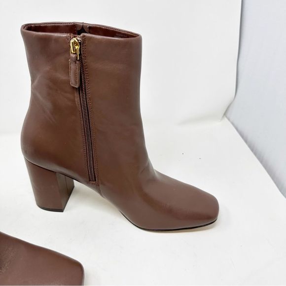 Cole Haan Maroon Leather Heeled Valley Square Chestnut Size 10 - Picture 2 of 9